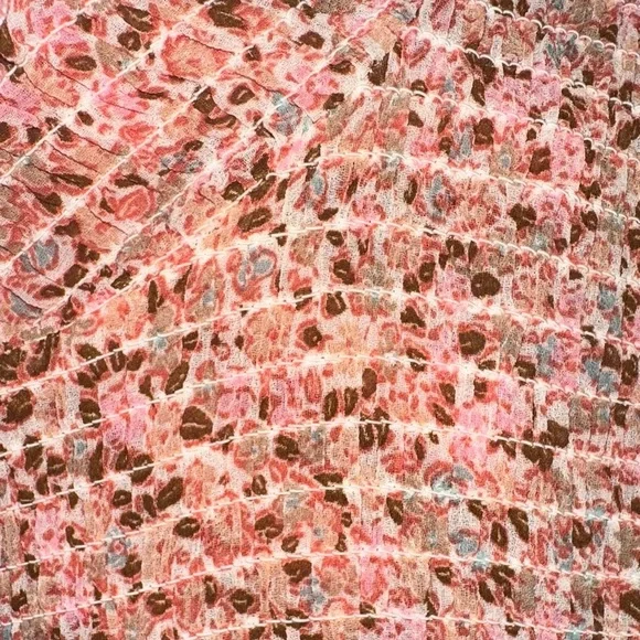 Multicolor Textured Long Sleeve Dress - Picture 6 of 8